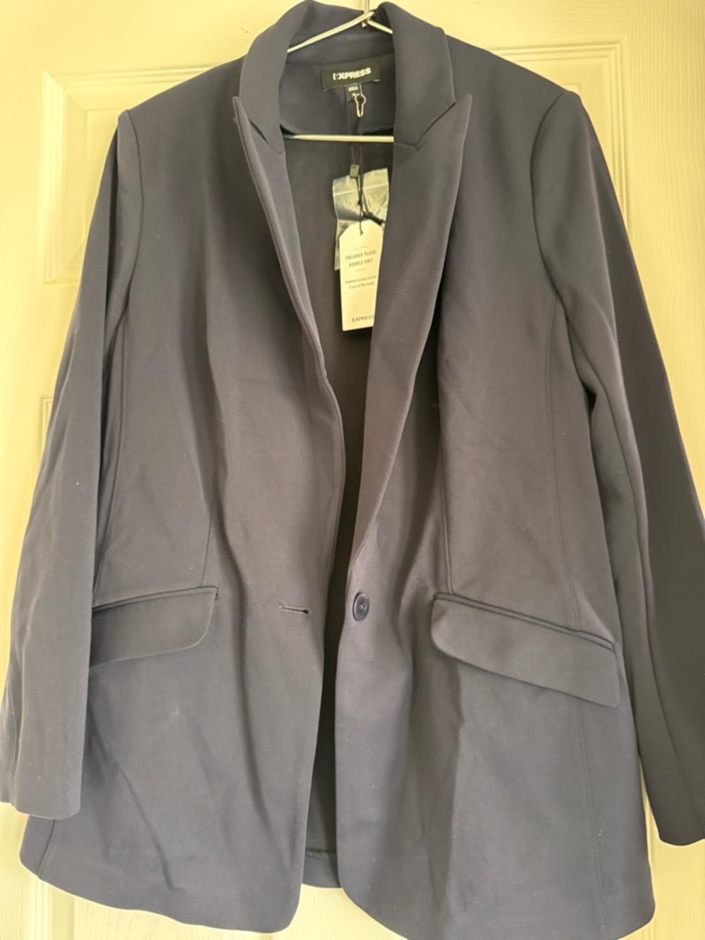 Express Black Single-Button Blazer